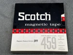 Sealed Scotch No. 459 Reel To 1/2" Magnetic Tape - Metal 10.5". Fixed Price $45.00.