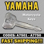 Yamaha Motorcycle Key Cut Your Code A7501 - A7750. Fixed Price $13.49.