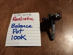 Realistic Balance Pot 100K STA-64B Stereo Receiver. Fixed Price $10.97.