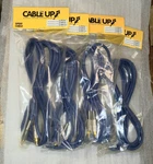 Lot Of 4 Cables -teac Up 13' Foot Rca Spdif Double Shield Coax Gold Plate. Fixed Price $29.90.