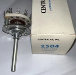 Centralab 2504 2-POLE, 5-POSITION Shorting Steatite Rotary Switch New Box. Fixed Price $32.00.