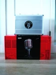 Rare Shure 5575LE "fatboy" Dynamic Cardioid Microphone Lo Z Elvis W Accessories. Fixed Price $1087.50.