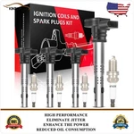 Ignition Coil & Spark Plug Kit For Volkswagen 2009-2017 Tiguan 2006-2009 Rabbit. Fixed Price $60.99.