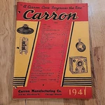 1941 Carron Manufacturing Catalog Speakers Crystal Sets Magnetic Coils Radio. Fixed Price $19.99.