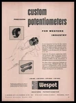 1956 Western Pasadena California Aircraft Potentiometers Print. Fixed Price $14.95.