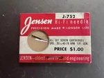 Jensen J-752 Hi-fi Record Player Phonograph Needle Set Screw Cartriges. Fixed Price $6.00.