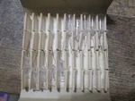 10 Chicago Miniature 24CS Lamps Light Bulbs 24V .017A Wire Leads. Fixed Price $10.00.