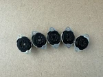 Nos Vintage Black Sylvania 7-PIN Vacuum Tube Sockets 28.5MM Mounting (qty). Fixed Price $15.00.