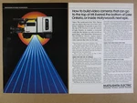 1983 Panasonic Recam M-format Video Camera Matsushita Electric Vintage Print Ad. Fixed Price $8.29.