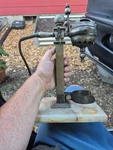 Antique 1910S Hamilton Beach Brass Milkshake Fountain Mixer Soda Jerk. Fixed Price $250.00.
