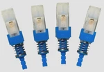 Alps Push Button Switch Latching Silver Plated 2PDT Lot Of 4. Fixed Price $20.00.