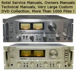 Rotel Service Manuals Owner &technical Schematics, Hifi Audio Computer Dvd !. Fixed Price $12.97.