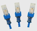 Alps Latching Push Button Switch, Silver Plated 2PDT, Lot Of 3. Fixed Price $20.00.