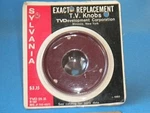 Vintage Sylvania 740-0075 Knob Fine Tune Exact Replacement By Tvd Nos. Fixed Price $14.99.