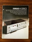 Yamaha K-350 Cassette Tape Player Dealer Brochure *original*. Fixed Price $19.98.