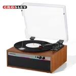 Crosley Strobe CR6048A-WA 3-SPEED Bluetooth In/out Record Player Walnut. Fixed Price $129.00.