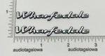 Wharfedale Speaker Badge Pair Custom Made Incised Acrylic Em 95 93 Diamond. Fixed Price $12.00.