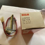 Nos Radio/tv Repair Part - Bar Rocker Switch Dpst 129723 (rca). Fixed Price $8.88.