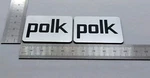 Polk Audio Large Size Badge Logo Emblem Nameplate Premium Silver With Adhesive. Fixed Price $14.50.