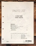 Yamaha R-700M Receiver Parts List Manual *original*. Fixed Price $14.97.