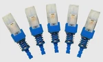 Alps Latching Push Button Switch 2PDT Silver Plated Lot Of 5. Fixed Price $20.00.