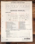 Yamaha R-700M Receiver Service Manual *original*. Fixed Price $29.97.