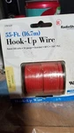 Radio Shack Hookup Wire Red 55 Ft Roll Rated 300V 18 Gauge Stranded. Fixed Price $5.00.