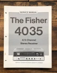 Fisher Model 4035 Receiver Service Manual *original*. Fixed Price $19.97.