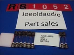 Fisher RS-1052(L) Receiver Replacement (new) Dial Scale & Meter Lamps. 8 Pcs Kit. Fixed Price $24.99.