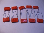 Nichicon Japan Film Capacitor Orange .68UF 10% 250VDC 0.068 - Nos Qty. Fixed Price $5.99.
