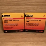 Scotch Linerless Rubber Splicing TAPE-130C (qty. 2) New-unopened 3/4" X Ft.. Fixed Price $24.95.