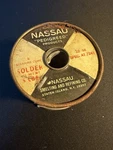 Nassau Pedigree Rosin Core White Solder 5 Pounds Bell Systems. Fixed Price $80.00.