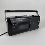 Vintage Sony CFM-140 Am/fm Cassette-corder Portable Radio Player. Fixed Price $50.00.