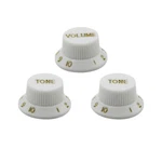 Fleor Set Fd St Electric Guitar Knobs 2 Tone & 1 Volume Control White. Fixed Price $8.99.