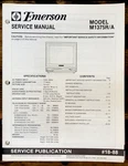 Emerson M1375RA Tv Service Manual *original*. Fixed Price $19.97.