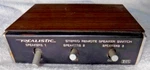 Radio Shack Catalog 40-125A Stereo Remote Speaker Switch Walnut Grain **tested**. Fixed Price $8.95.