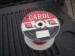 Vtg Carol Cable Co E27983 14 Awg 600V Machine Wire Partial Spool Red. Fixed Price $18.00.