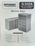 Superscope S-312A 3-WAY Air Suspension Speaker System Service Manual Original. Fixed Price $15.00.