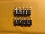 (10)BAYONET #1866 Incandescent LAMP/6.3V .25A/BULB BA9S/MCINTOSH Mc, Mr Mac. Fixed Price $8.96.