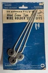Vintage Audiotex Tv Antenna 7 1/2" Wood Screw Type Wire Holder Standoffs Usa Nos. Fixed Price $27.99.