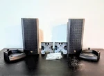 Infinity Minuette Speakers, Satellite, Pair, L-mps W/bases, Wall Mounts, Tested. Fixed Price $26.00.