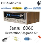 Sansui 6060 Rebuild Restoration Filter Capacitor Upgrade Kit Repair Instructions. Fixed Price $165.00.