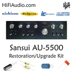 Sansui AU-5500 Rebuild Restoration Recap Service Kit Fix Repair Capacitor. Fixed Price $165.00.
