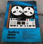 Tandberg 9100X Reel Player Original Promotional Product Leaflet Ad M491X. Fixed Price $18.50.