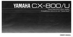 Yamaha CX-800U Amplifier Owners Manual. Fixed Price $22.24.