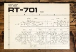 Pioneer RT-701 Reel To Fold Out Schematic *original*. Fixed Price $29.97.