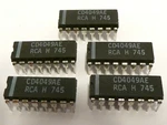 Ic (CD4049AE) Rca Cmos Hex Inverting Buffer-converter 16 Pin Dip (qty 5). Fixed Price $9.85.