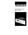 Technics SU-V4 Amplifier Owners Instruction Manual Reprint. Fixed Price $22.24.