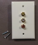 Lot Of 22 Leviton 3-RCA Wall Plates A/v Gold Plated Female Ivory Audio Video. Fixed Price $42.90.