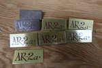 Acoustic Research AR2X Speaker Grill Badge Nameplate Logo Original. Fixed Price $20.00.